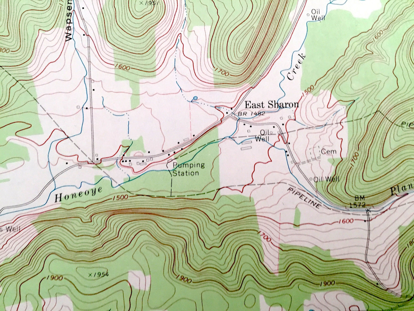 Antique Shinglehouse, Pennsylvania - New York 1969 US Geological Survey Topographic Map – McKean County, Potter County PA Allegany County NY