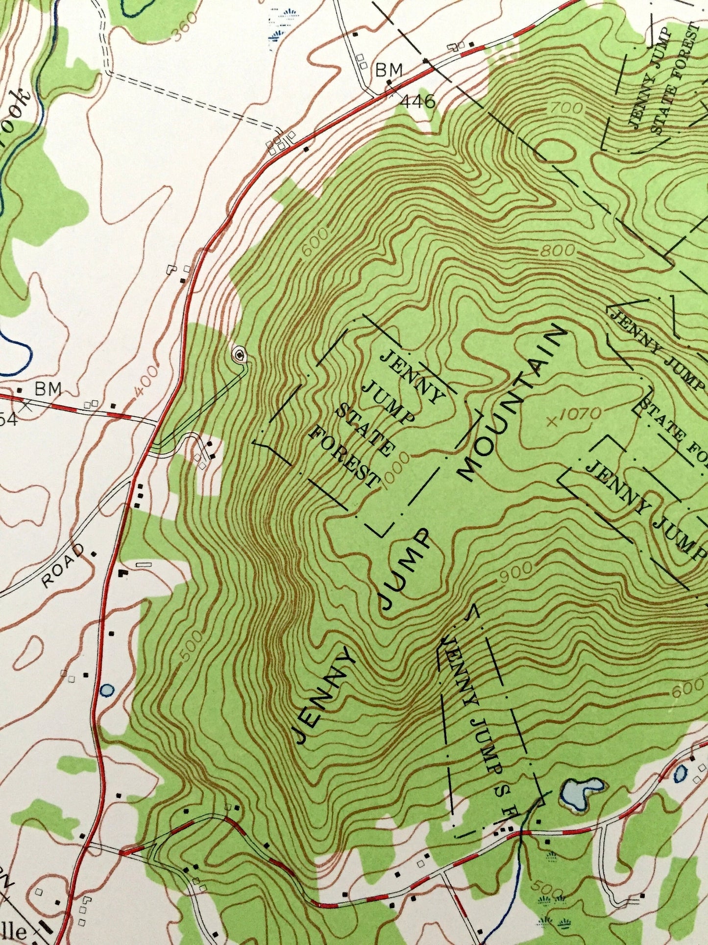 Antique Belvidere, New Jersey 1955 US Geological Survey Topographic Map – Warren, Northampton County, White, Harmony, Pennsylvania, NJ PA