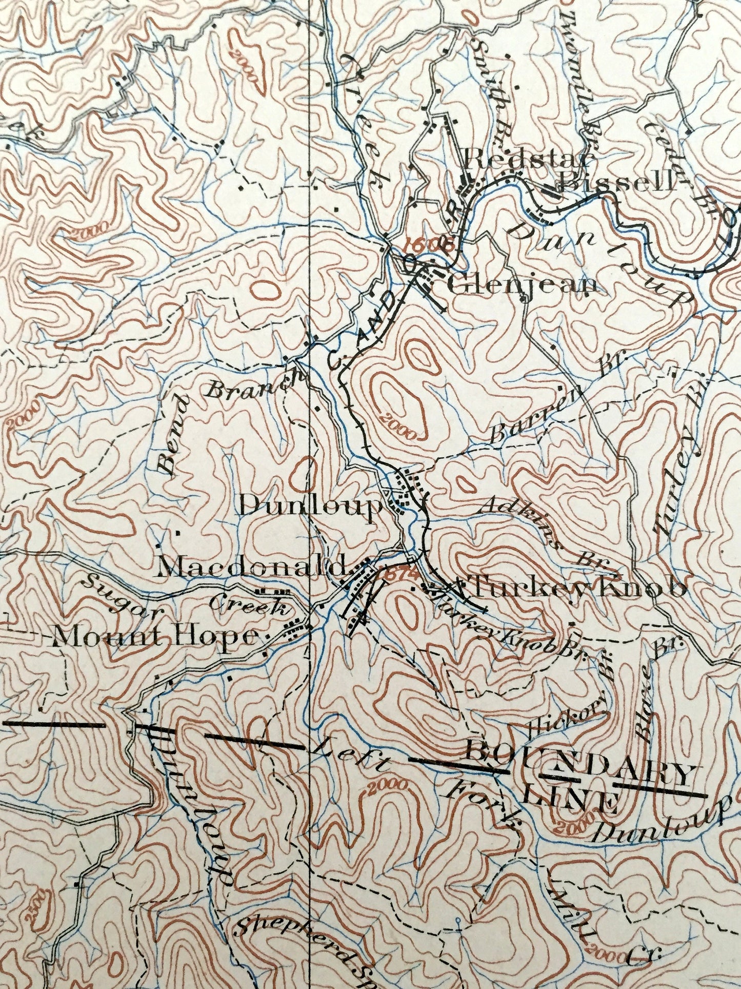 Antique Raleigh, West Virginia 1902 US Geological Survey Topographic Map – Raleigh County, Cedarburg, Beechwood, Lawson, Hampton, Table Rock