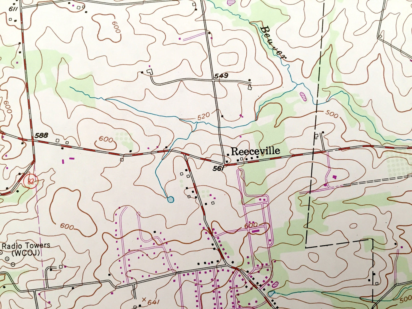 Antique Wagontown, Pennsylvania 1956 US Geological Survey Topographic Map – Chester County, Honeybrook, Wallace, Caln, West Caln, Valley, PA