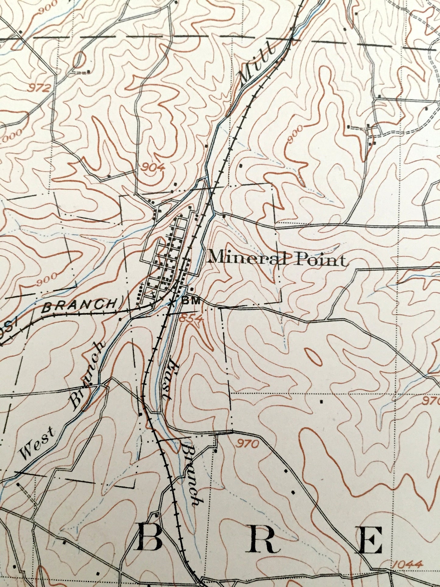 Antique Bonneterre, Missouri 1905 US Geological Survey Topographic Map – Washington, St Francois County, Desloge, Flat River, Central, MO