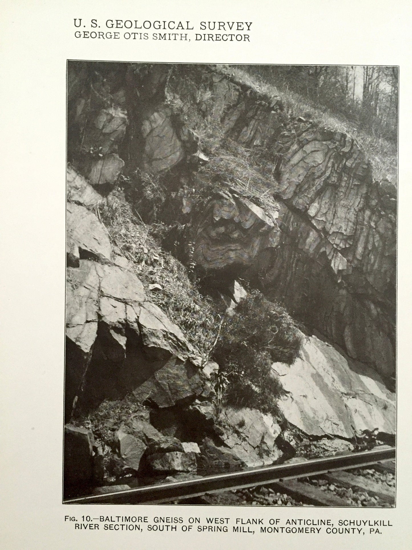 Antique 1909 New Jersey Area Rock Formations - US Geological Survey– Schuylkill, Delaware County, Chester, Pensauken, Bellmawr, Pennsylvania