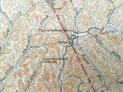 Antique Holbrook, West Virginia 1926 US Geological Survey Topographic Map – Ritchie County, Summers, Oxford, New Milton, Auburn, Burnt House