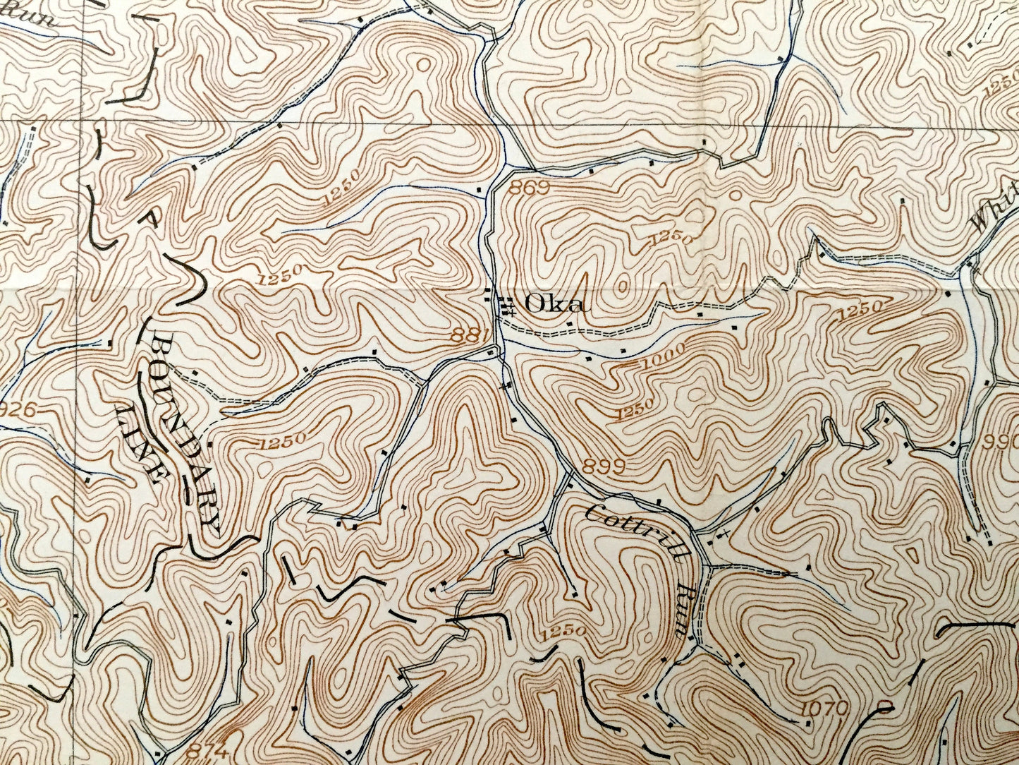 Antique Ivydale, West Virginia 1907 US Geological Survey Topographic Map – Clay County, Barton, Henry, Valley Fork, Bloomington, Otter, WV