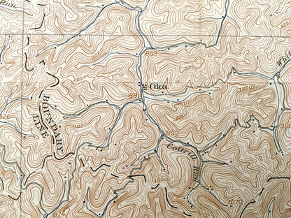 Antique Ivydale, West Virginia 1907 US Geological Survey Topographic Map – Clay County, Barton, Henry, Valley Fork, Bloomington, Otter, WV