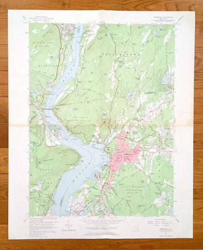 Antique Peekskill, New York 1957 US Geological Survey Topographic Map – Westchester County, Verplanck Toddville Glenclyffe Palisades Park NY