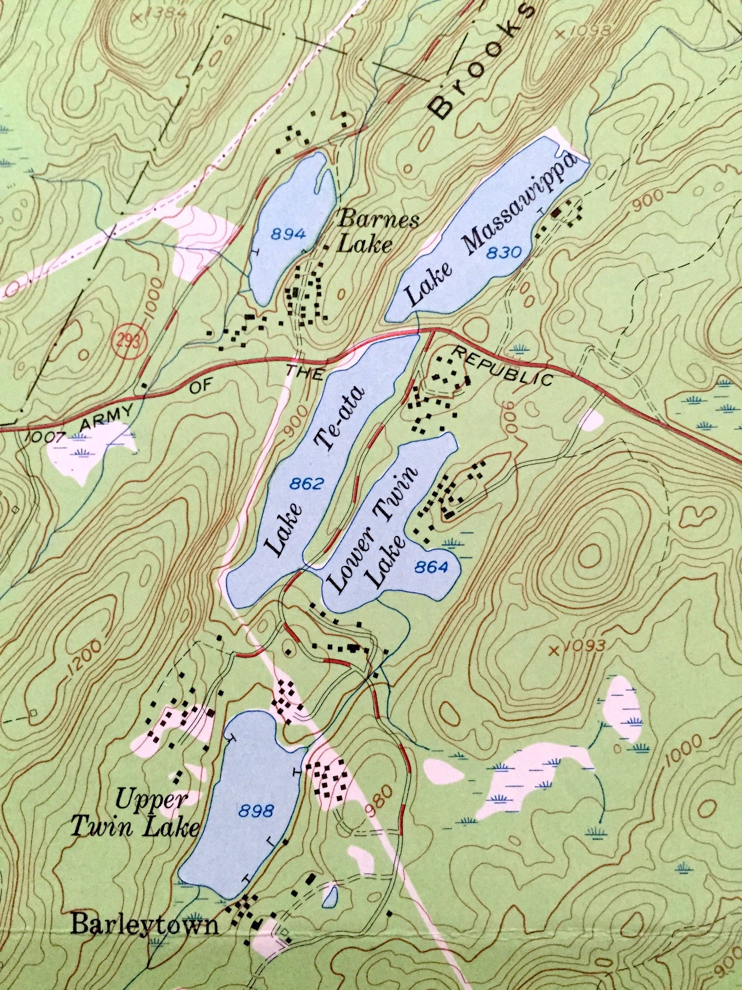Antique Popolopen Lake, New York 1957 US Geological Survey Topographic Map – Orange, Rockland County, West Point, Highlands Woodbury Camp NY