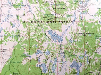 Antique Alturas, California 1962 US Geological Survey Topographic Map – McArthur, Bieber, Dorris, Tulelake, Cedarville, Adin Perez Curtis CA