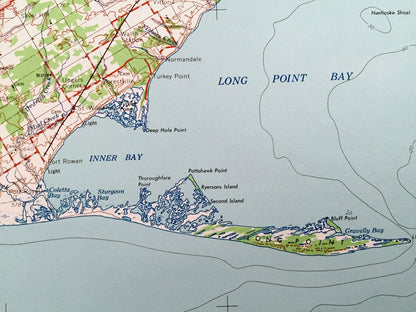 Antique Erie, Pennsylvania 1965 US Geological Survey Topographic Map – Lawrence Park, Lake City, Girard, Fairview, Ohio, London, Ontario PA