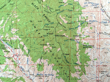 Antique Las Cruces, New Mexico 1955 US Geological Survey Topographic Map – El Paso County, Mesilla, La Mesa, Deming, Anthony, Cambray, NM TX