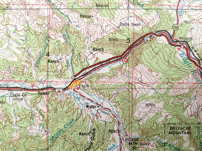 Antique Leadville, Colorado 1957 US Geological Survey Topographic Map – Aspen, Glenwood Springs, Climax, Rifle, Camp Hale Snowmass Gilman CO