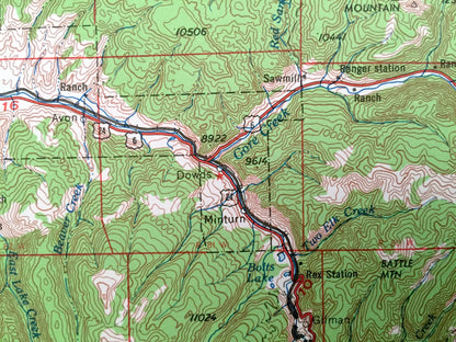 Antique Leadville, Colorado 1964 US Geological Survey Topographic Map – Aspen, Glenwood Springs, Climax, Rifle, Camp Hale, Snowmass, Gilman