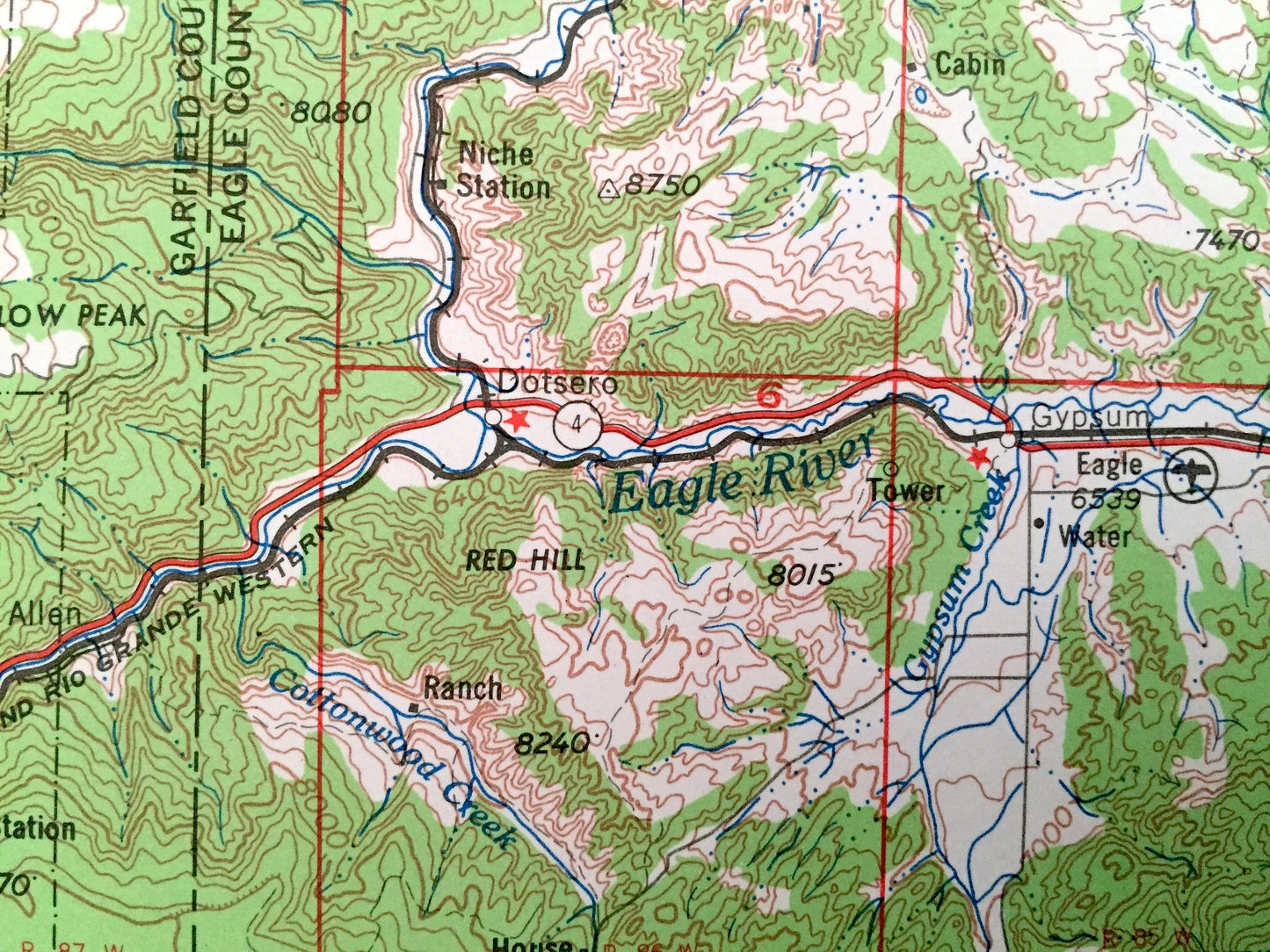 Antique Leadville, Colorado 1964 US Geological Survey Topographic Map – Aspen, Glenwood Springs, Climax, Rifle, Camp Hale, Snowmass, Gilman