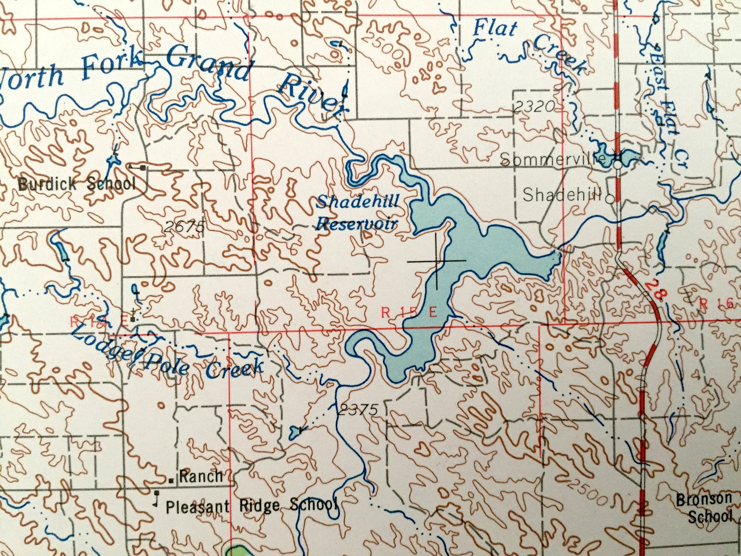 Antique Lemmon, South Dakota 1954 US Geological Survey Topographic Map – Custer National Forest, Moreau River, Buffalo, Ludlow, Shadehill SD