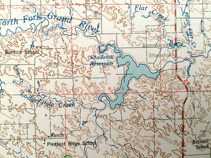 Antique Lemmon, South Dakota 1954 US Geological Survey Topographic Map – Custer National Forest, Moreau River, Buffalo, Ludlow, Shadehill SD