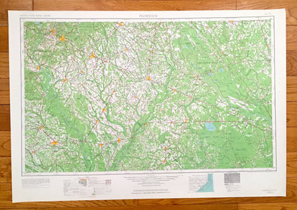 Antique Florence, South Carolina 1953 US Geological Survey Topographic Map – North Carolina, Darlington, Timmonsville, Marion, Mullins SC NC