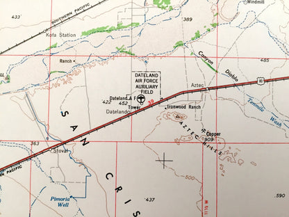 Antique Ajo, Arizona 1962 US Geological Survey Topographic Map – Roswood, Gila Bend, Schuchuli, Quijotoa, Big Horn, Freeman, Smurr Mohawk AZ
