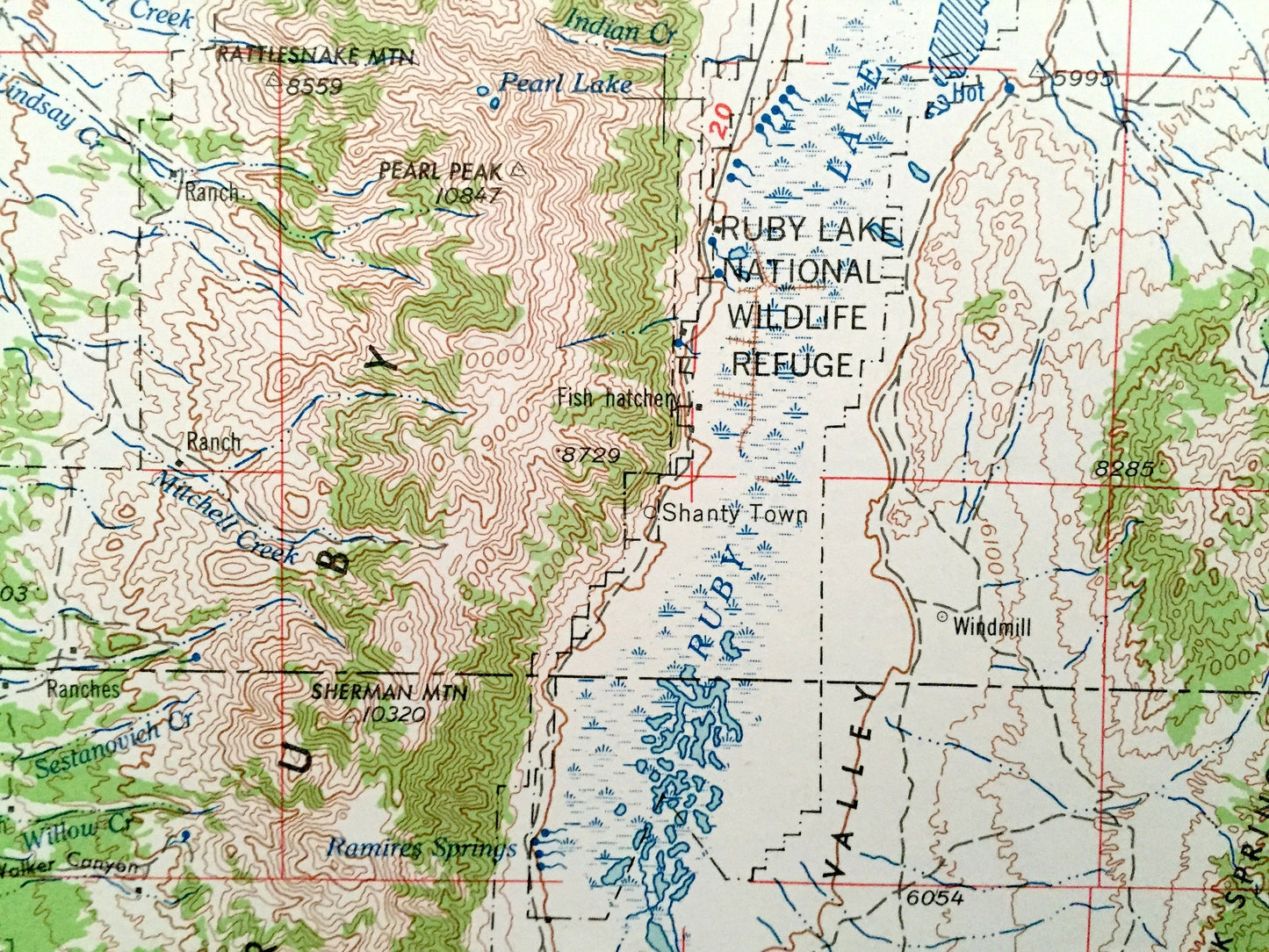 Antique Elko, Nevada 1962 US Geological Survey Topographic Map – Osino, Ryndon, Halleck, Humboldt National Forest, Adobe Range, Ruby Valley