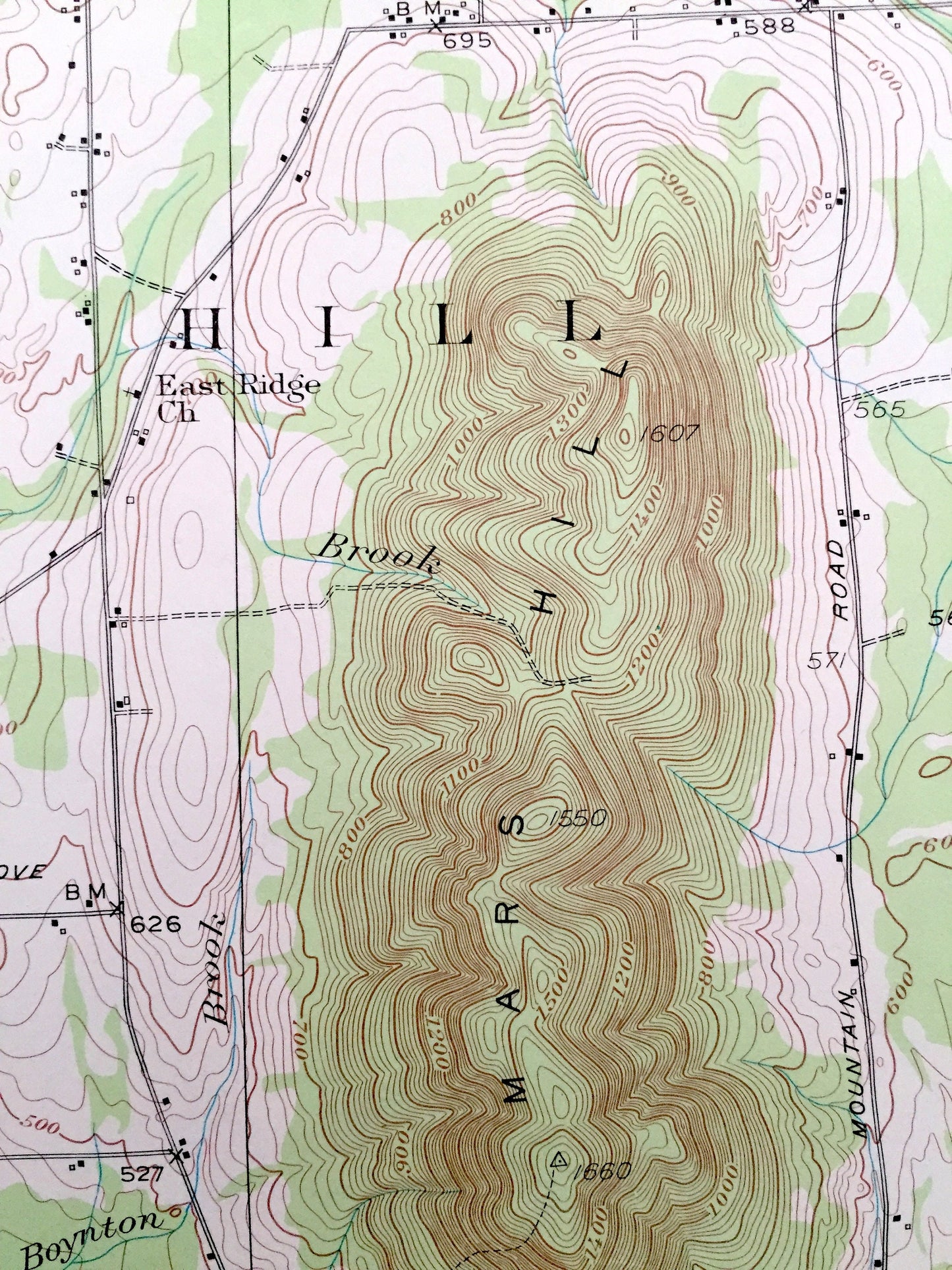 Antique Mars Hill, Maine 1951 US Geological Survey Topographic Map – Presque Isle, Fort Fairfield, Easton, Westfield, Bigrock Mountain, ME