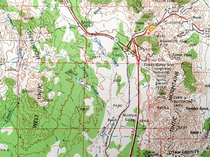 Antique Delta, Utah 1962 US Geological Survey Topographic Map – Oak City, Hinckley, Lynndyl, Holden, Scipio, Deseret, Dividend, Leamington