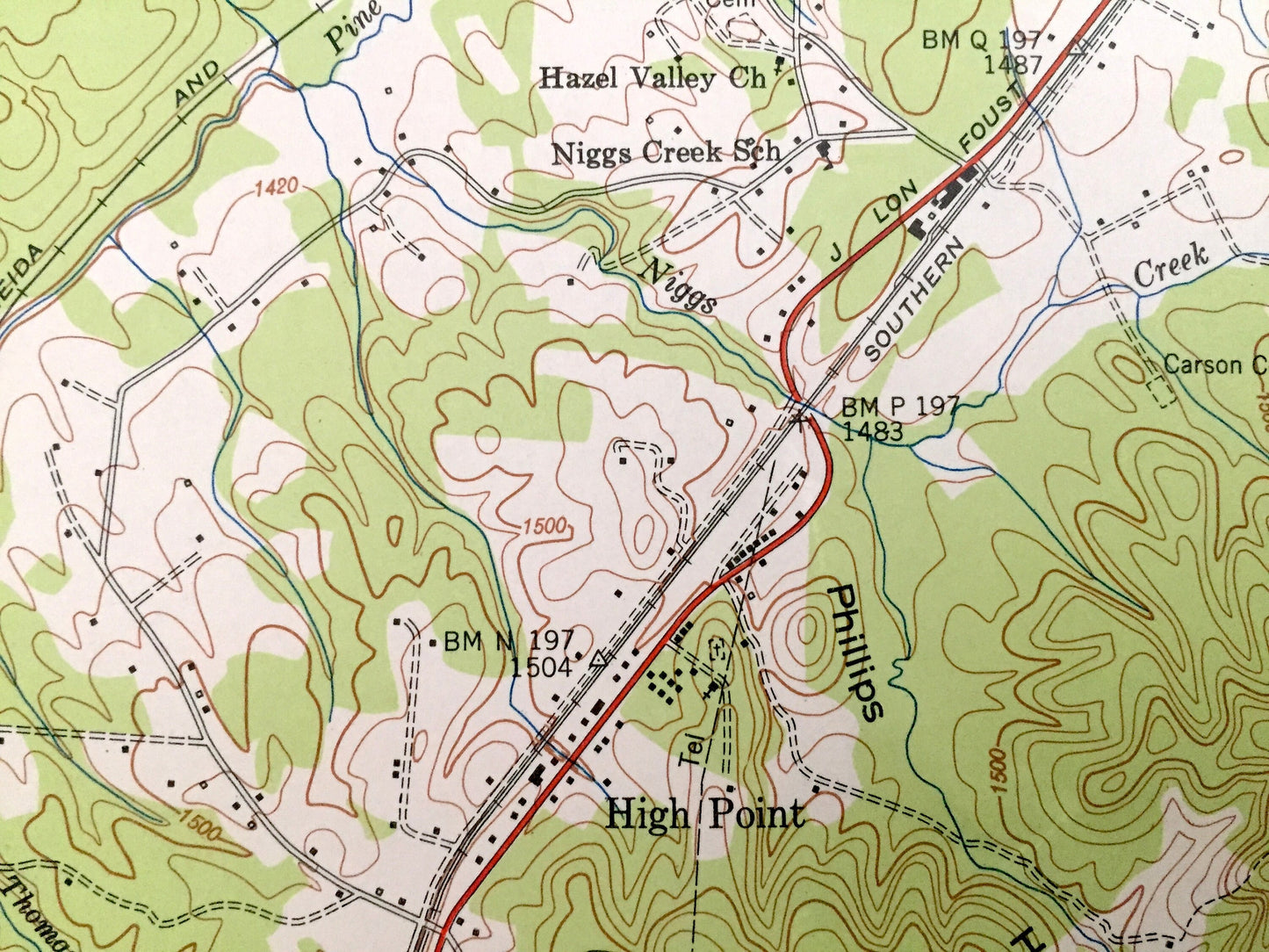 Antique Helenwood, Tennessee 1952 US Geological Survey Topographic Map – Scott County, New Haven, Oneida, High Point, Huntsville, New River
