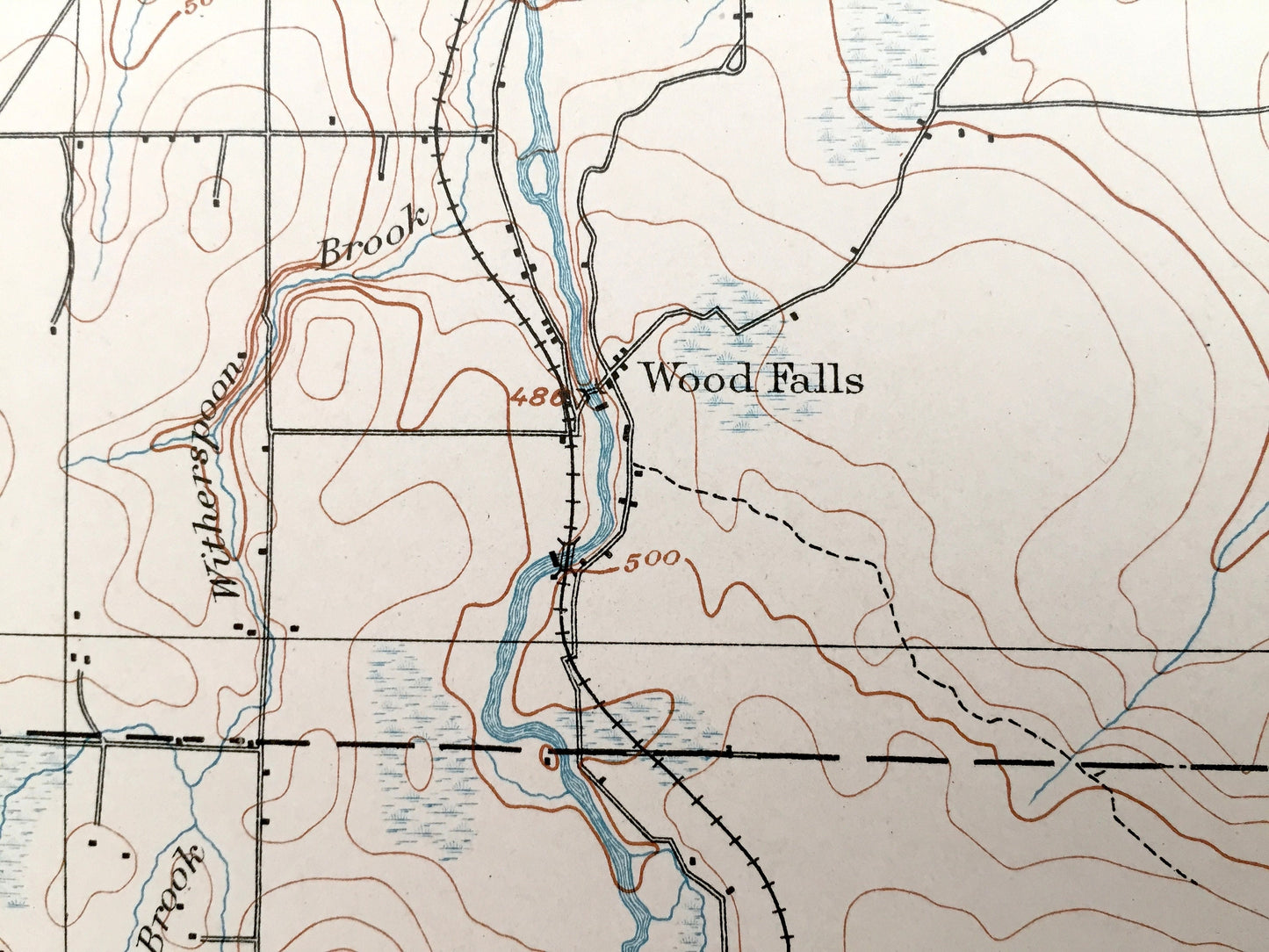 Antique Mooers, New York 1899 US Geological Survey Topographic Map – Adirondacks, Chazy, Champlain, Altona, Beekmantown, Clinton County, NY