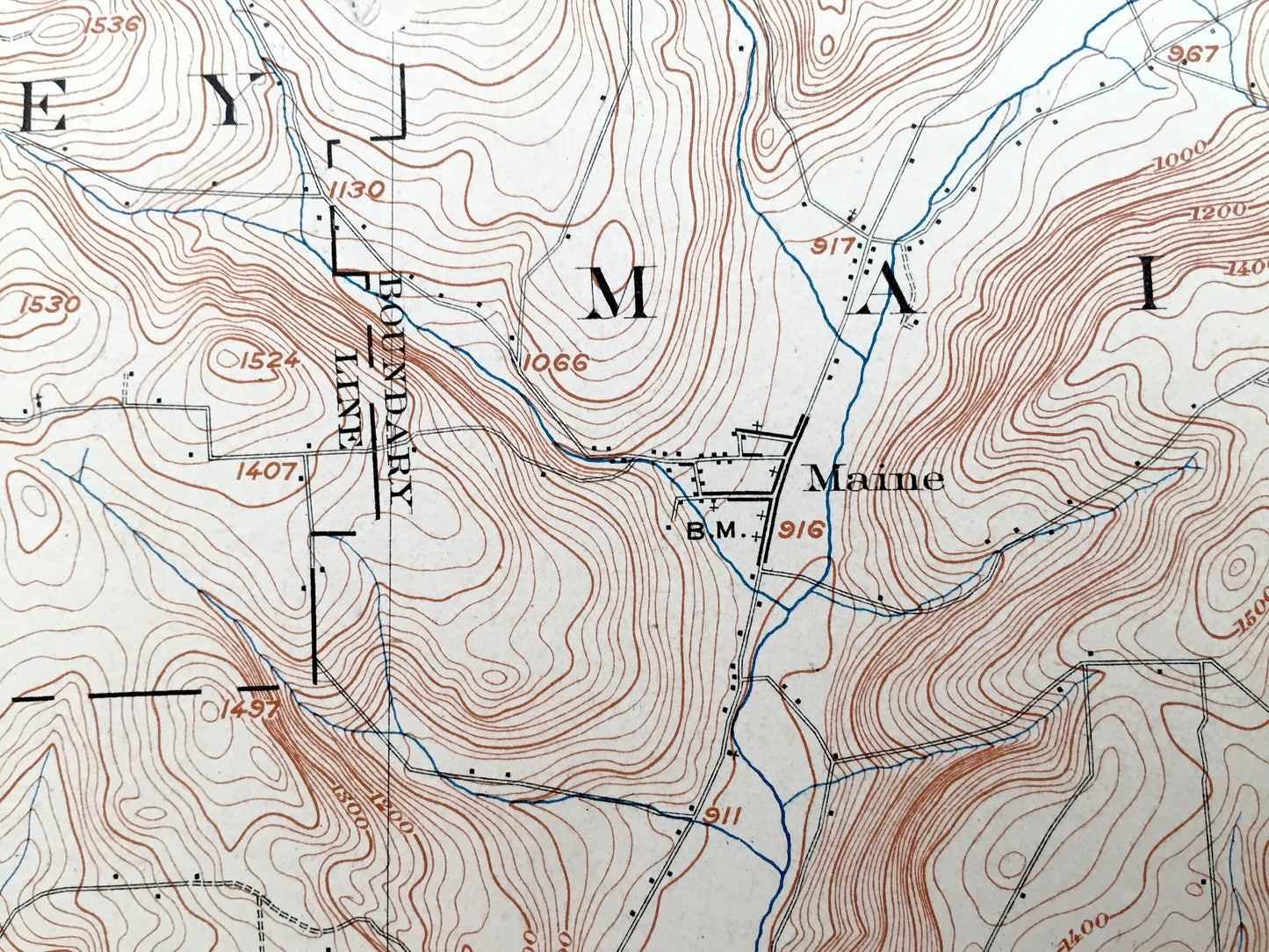 Antique Apalachin, New York 1904 US Geological Survey Topographic Map – Vestal, Endicott, Union, Owego, Maine, Newark, Tioga, Broome County
