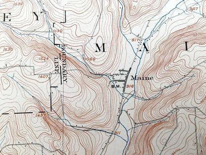 Antique Apalachin, New York 1904 US Geological Survey Topographic Map – Vestal, Endicott, Union, Owego, Maine, Newark, Tioga, Broome County