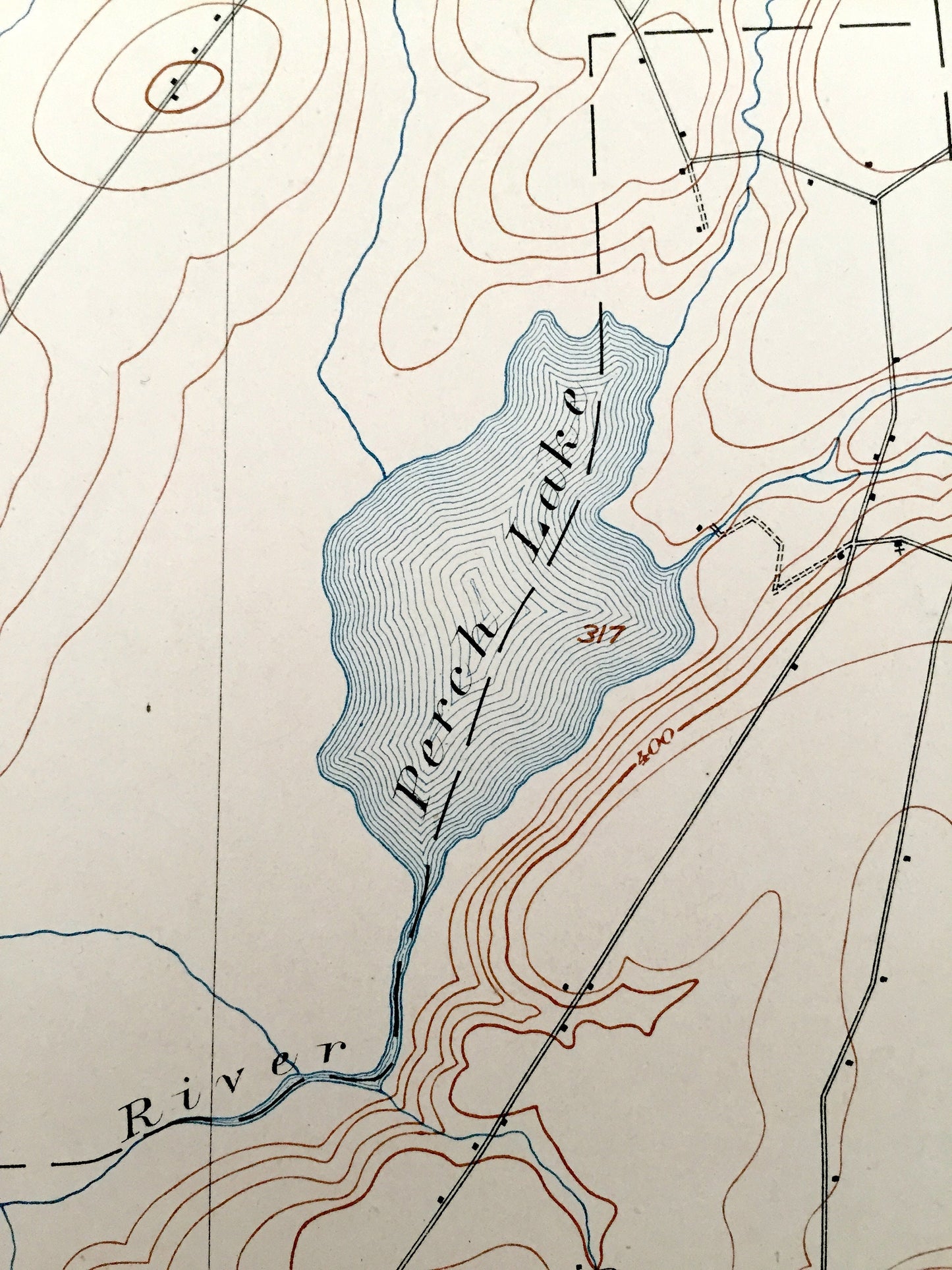 Antique Theresa, New York 1903 US Geological Survey Topographic Map – Lafargeville, Black River, Perch Lake, Evans Mills Jefferson County NY