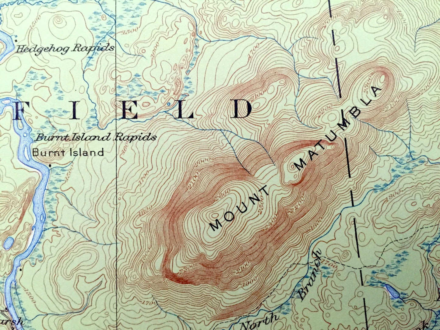 Antique Childwold, New York 1920 US Geological Survey Topographic Map – Adirondacks, St Lawrence, Franklin County, Raquette, Mt Matumbla, NY