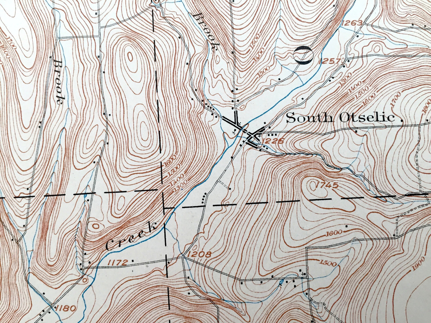 Antique Pitcher, New York 1904 US Geological Survey Topographic Map – Cincinnatus, Taylor, Cuyler, Cortland, Madison, Chanango County, NY