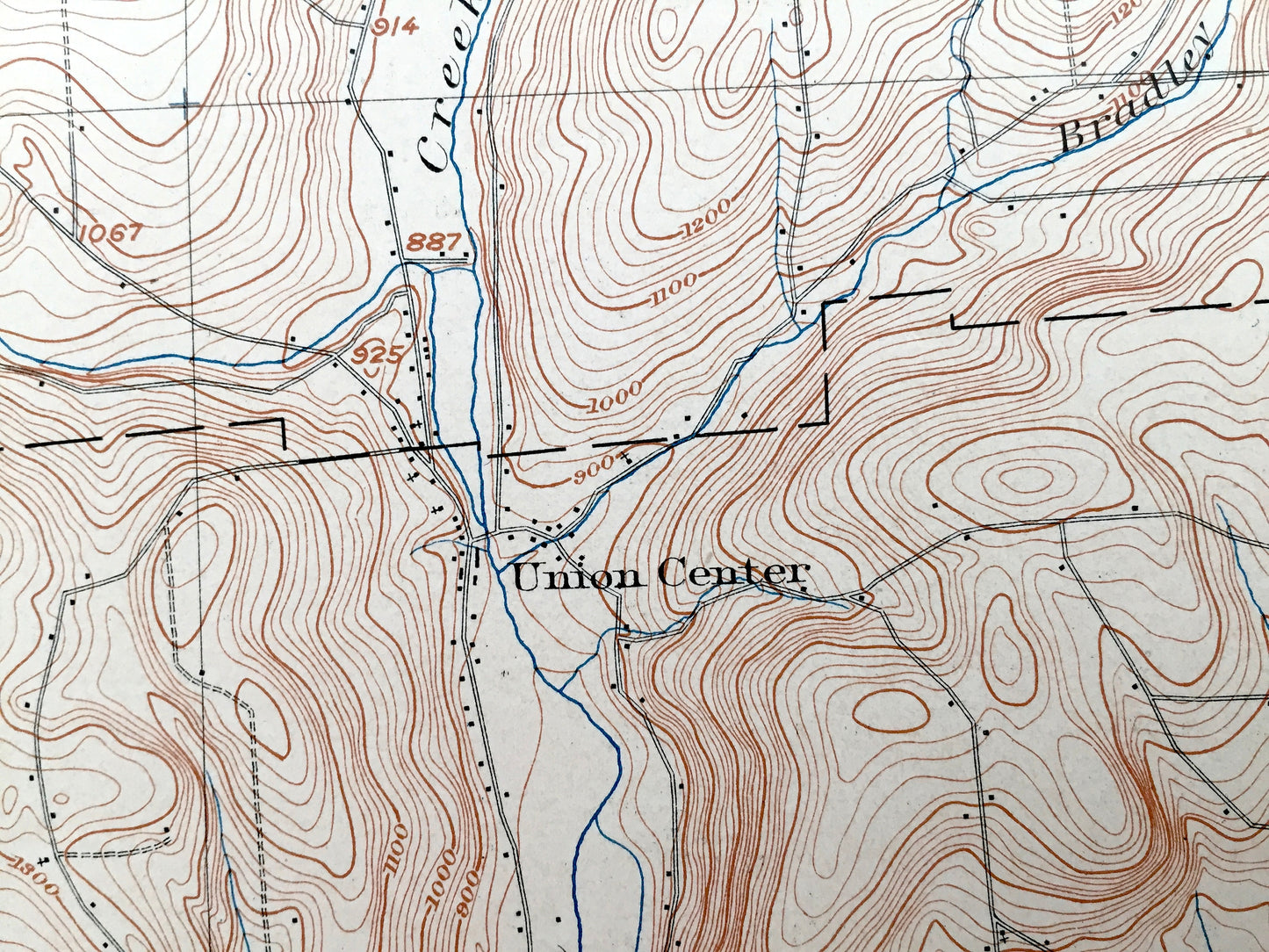 Antique Apalachin, New York 1904 US Geological Survey Topographic Map – Vestal, Endicott, Union, Owego, Maine, Newark, Tioga, Broome County