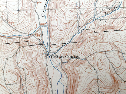 Antique Apalachin, New York 1904 US Geological Survey Topographic Map – Vestal, Endicott, Union, Owego, Maine, Newark, Tioga, Broome County