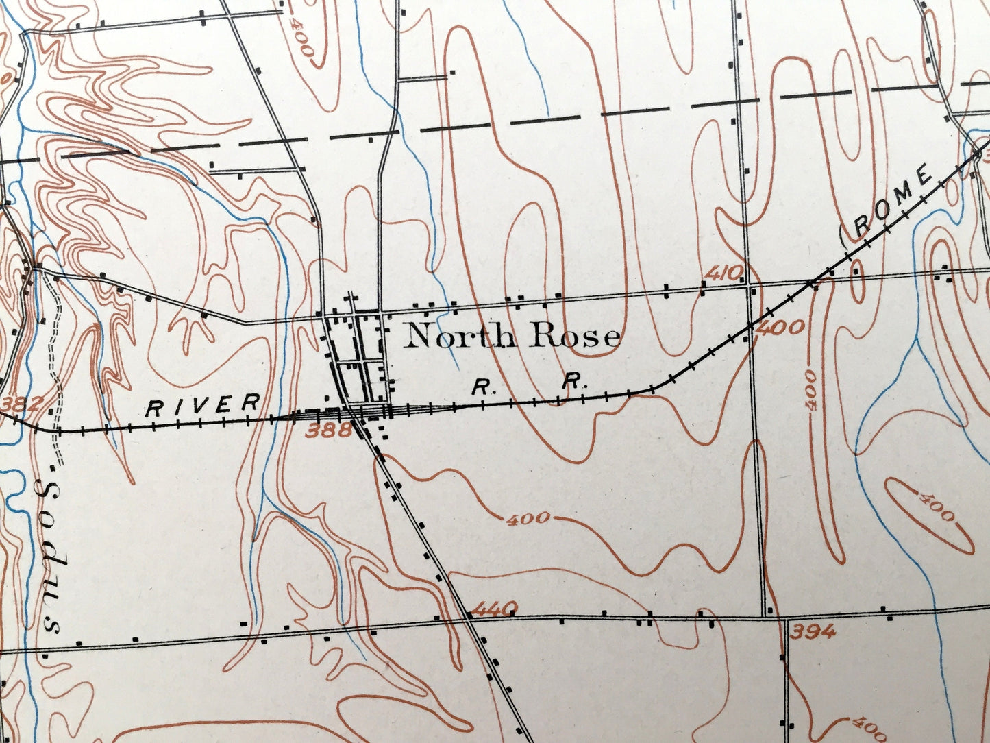 Antique Clyde, New York 1902 US Geological Survey Topographic Map – Wolcott, Rose, Lyons, Savannah, Huron, Wayne, Ontario, Seneca County, NY