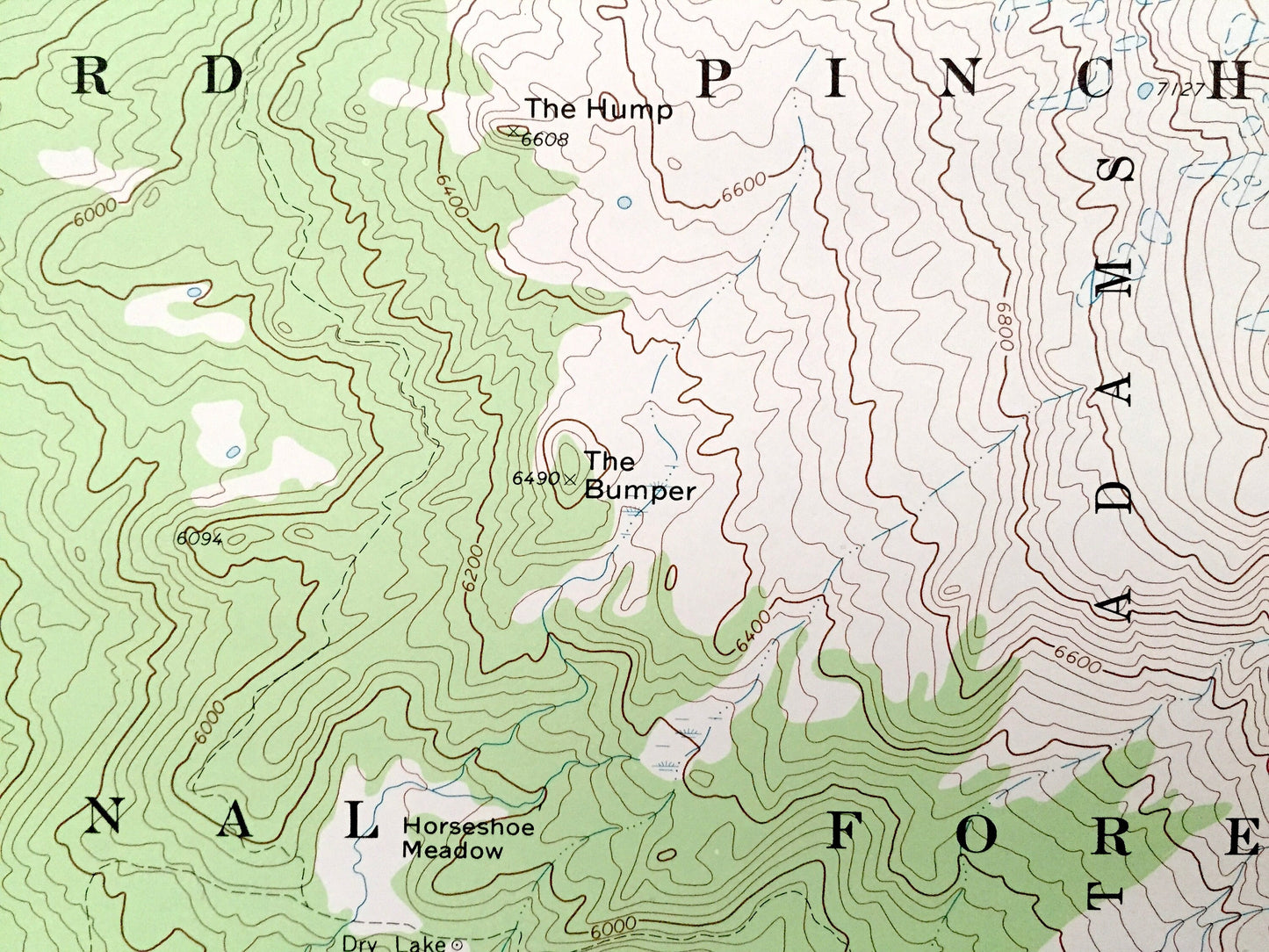 Antique Mount Adams, Washington 1970 US Geological Survey Topographic Map – Skamania, Yakima County, Gifford Pinchot Forest Pacific Trail WA
