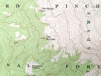 Antique Mount Adams, Washington 1970 US Geological Survey Topographic Map – Skamania, Yakima County, Gifford Pinchot Forest Pacific Trail WA
