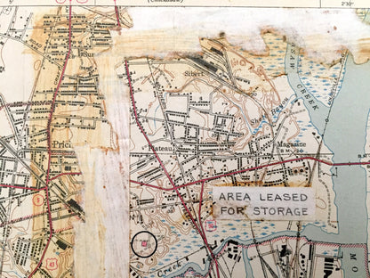 Antique Mobile, Alabama 1943 US Geological Survey Topographic Map – Baldwin County, Prichard, Chickasaw, Crichton, Dog River, Irvington AL