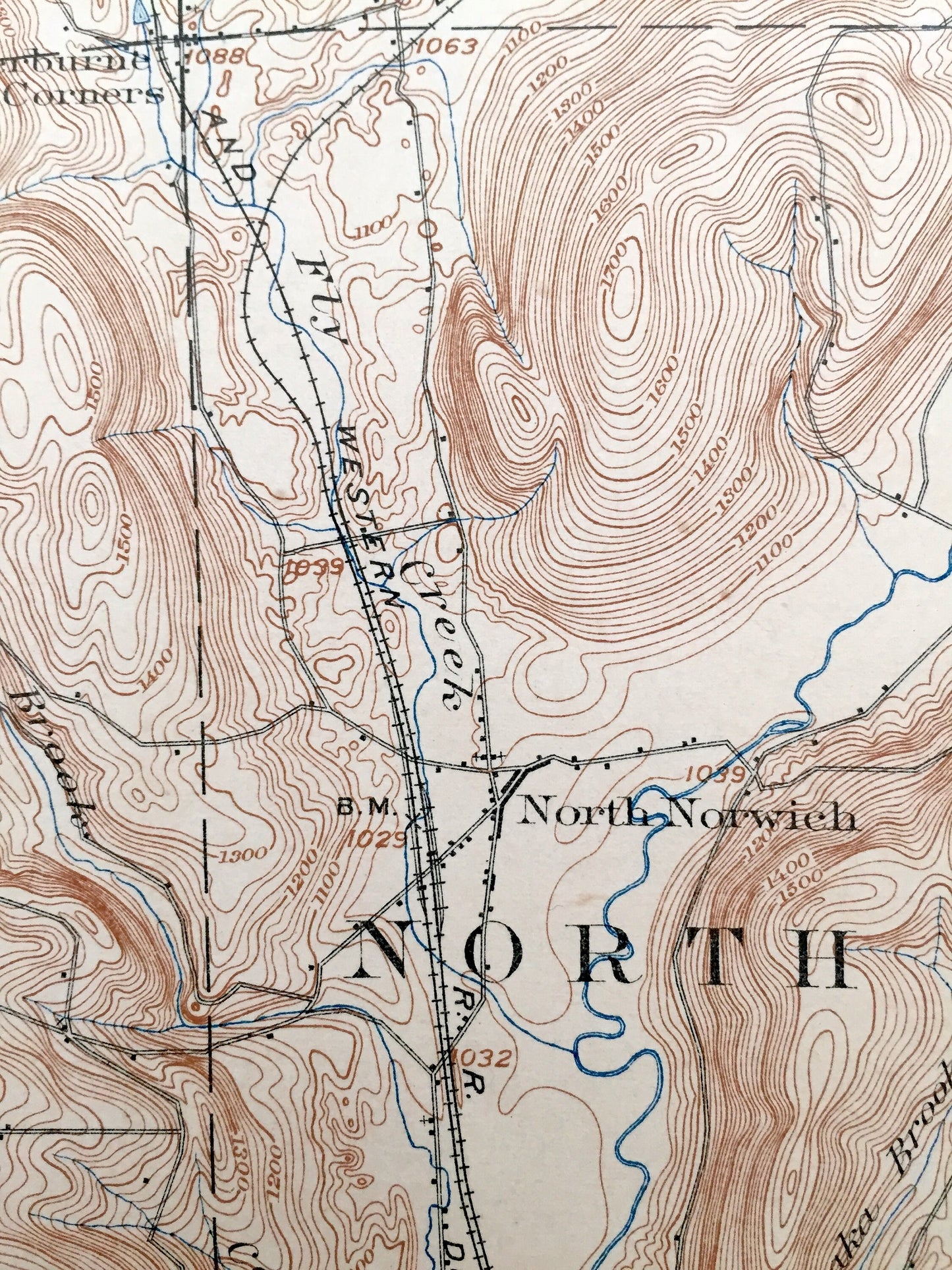Antique Norwich, New York 1903 US Geological Survey Topographic Map – Chenango County, Preston, McDonough, Pharsalia, Plymouth, Smyrna, NY