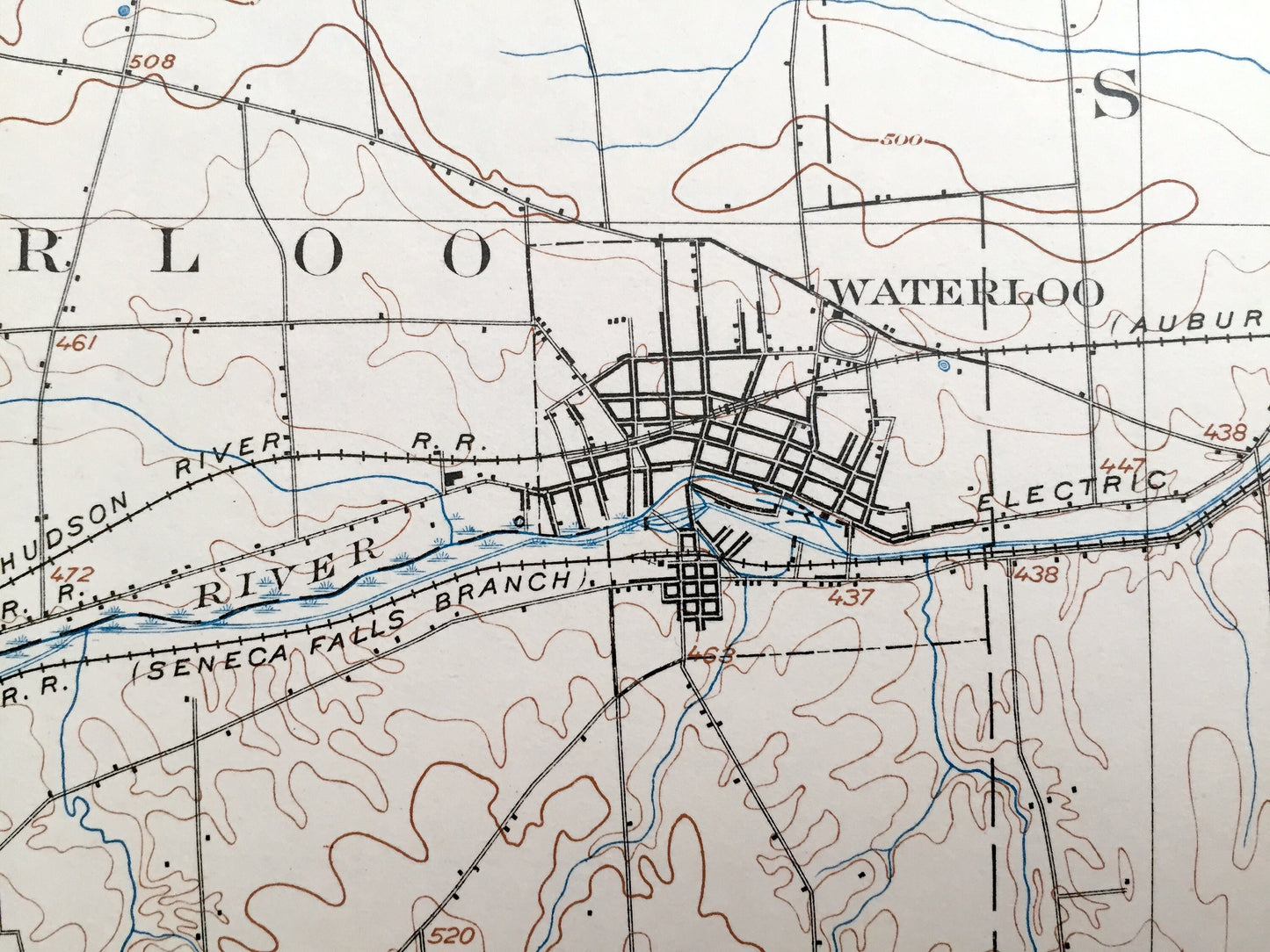 Antique Geneva, New York 1902 US Geological Survey Topographic Map – Ontario, Seneca, Yates County, Varick, Fayette, Junius, Tyre Romulus NY