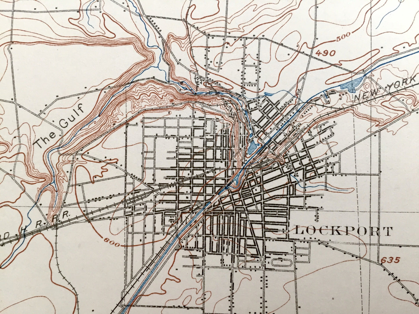 Antique Lockport, New York 1902 US Geological Survey Topographic Map – Newfane, Hartland, Royalton, Pendleton, Amherst, Clarence Newstead NY