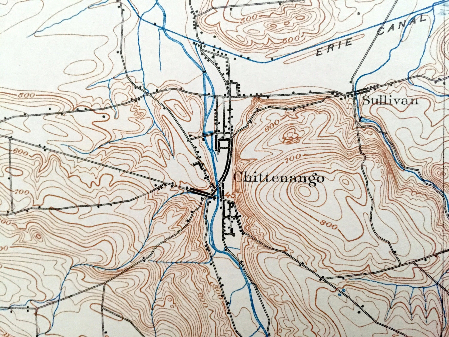 Antique Chittenango, New York 1902 US Geological Survey Topographic Map – Madison, Oswego, Oneida County, Manlius, Constantia, Vienna, NY