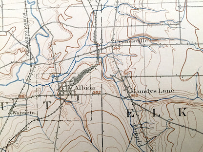 Antique Girard, Pennsylvania 1900 US Geological Survey Topographic Map - Springfield, Conneaut, Beaver, Summerhill, Franklin, Fairview
