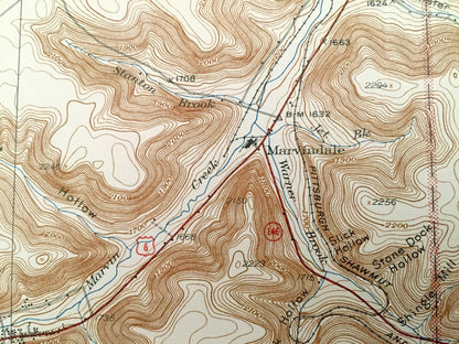 Antique Mount Jewett, Pennsylvania 1940 US Geological Survey Topographic Map - Hamlin, Sergeant, Wetmore, Jones, Benzinger, Ridgway, Wilcox