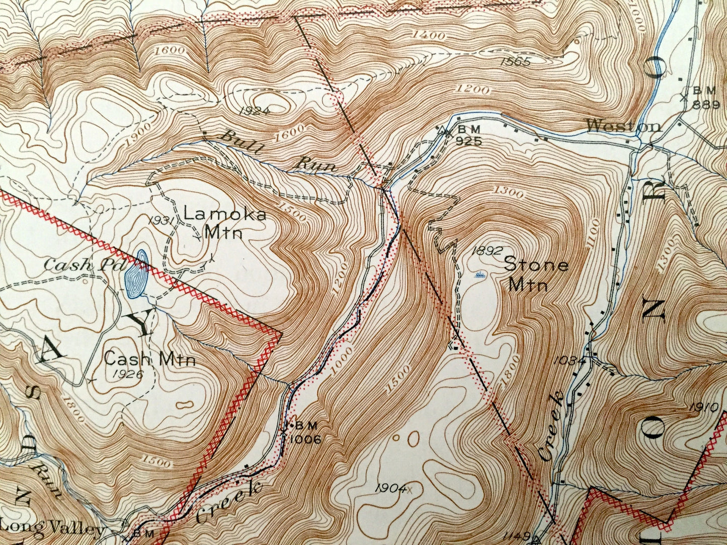 Antique Powell, Pennsylvania 1945 US Geological Survey Topographic Map – Bradford, Sullivan County, Monroe, Towanda, Burlington, Franklin PA