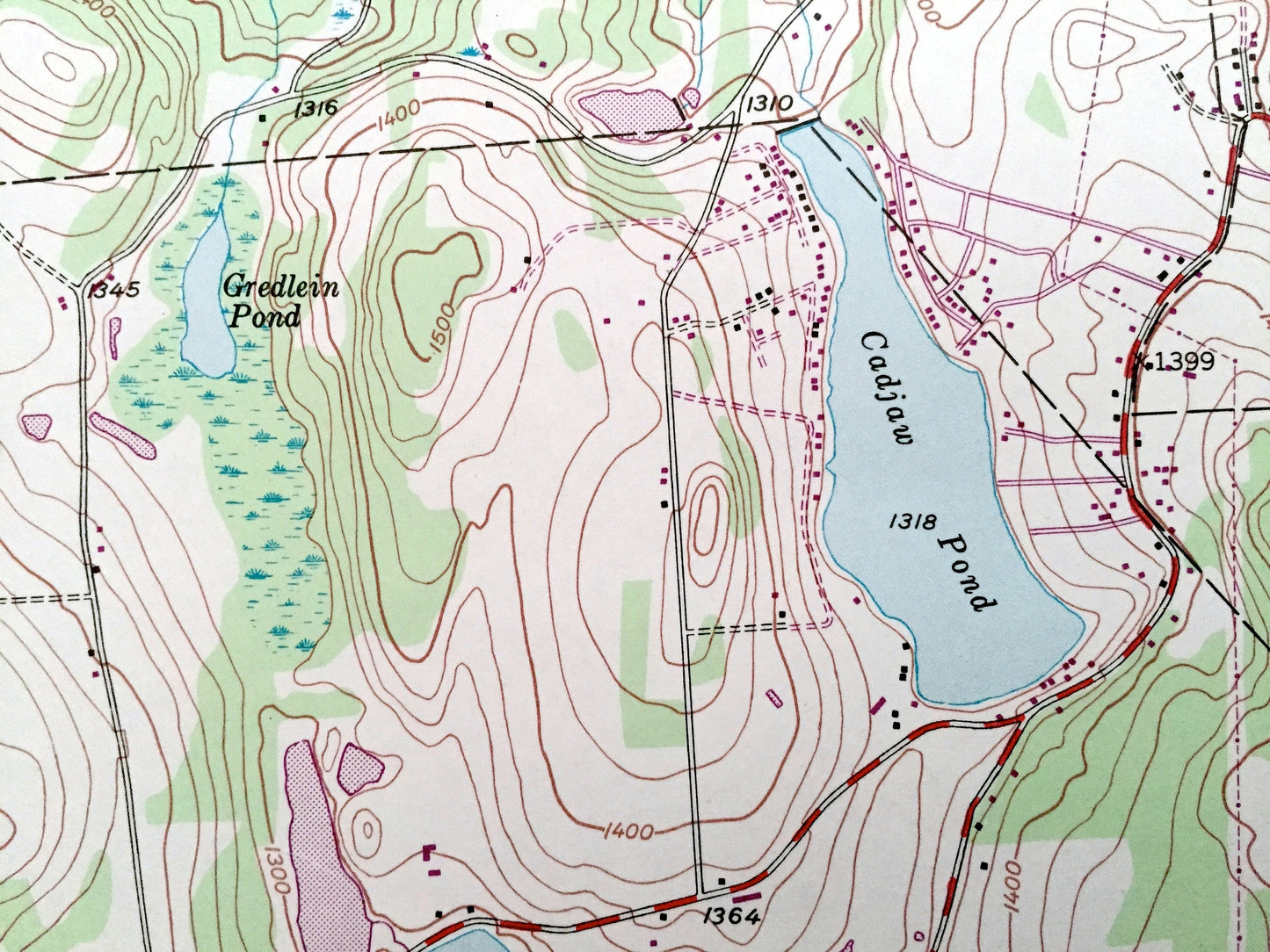 Antique Honesdale, Pennsylvania 1946 US Geological Survey Topographic Map – Wayne County, Clinton, Dyberry, Texas, Cherry Ridge, Canaan
