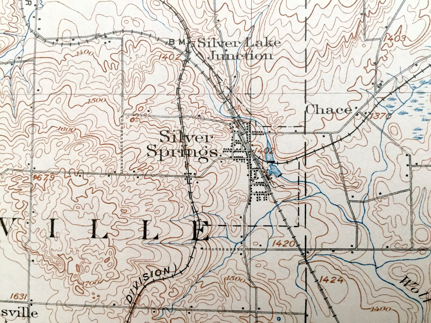 Antique Portage, New York 1905 US Geological Survey Topographic Map – Warsaw, Genesee Falls, Pike, Perry Wethersfield Castile Centerville NY