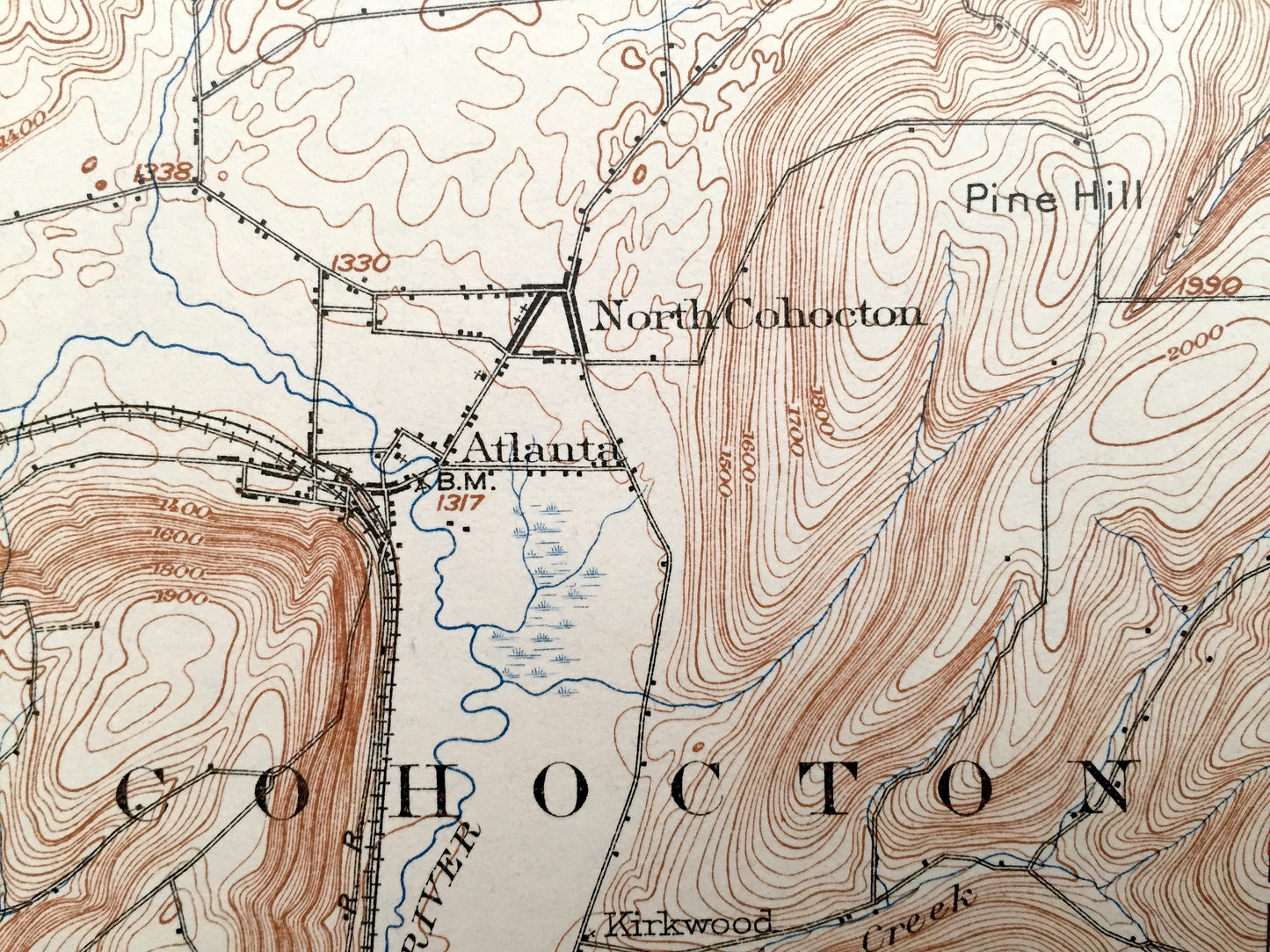 Antique Naples, New York 1903 US Geological Survey Topographic Map – Canandaigua Lake, Finger Lakes, Middlesex, Cohocton, South Bristol, NY