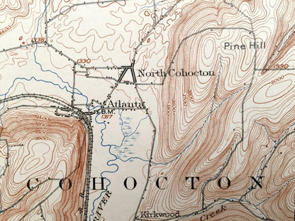 Antique Naples, New York 1903 US Geological Survey Topographic Map – Canandaigua Lake, Finger Lakes, Middlesex, Cohocton, South Bristol, NY