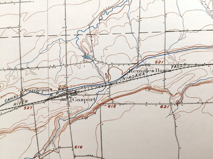 Antique Lockport, New York 1902 US Geological Survey Topographic Map – Newfane, Hartland, Royalton, Pendleton, Amherst, Clarence Newstead NY
