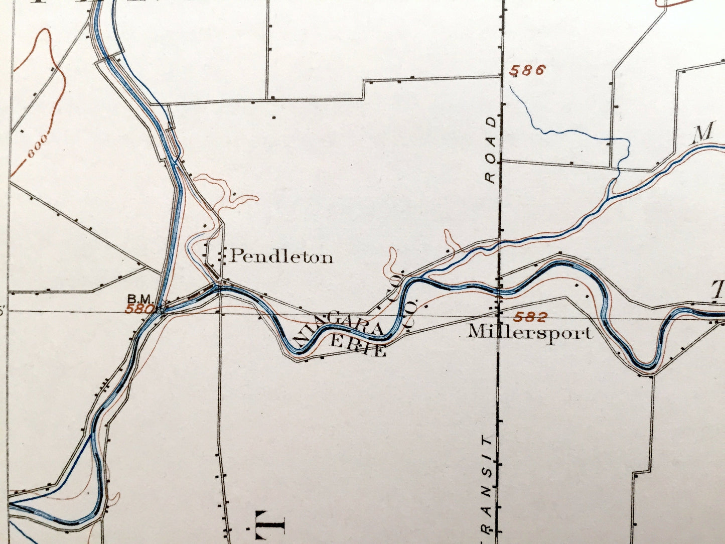 Antique Lockport, New York 1902 US Geological Survey Topographic Map – Newfane, Hartland, Royalton, Pendleton, Amherst, Clarence Newstead NY